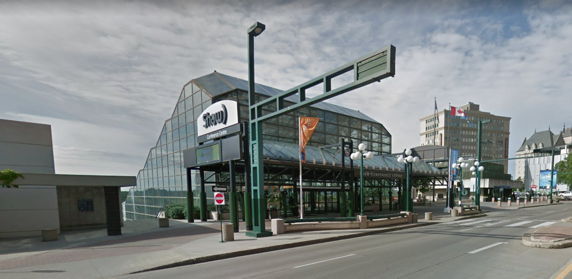 The Shaw Conference Centre in downtown Edmonton.