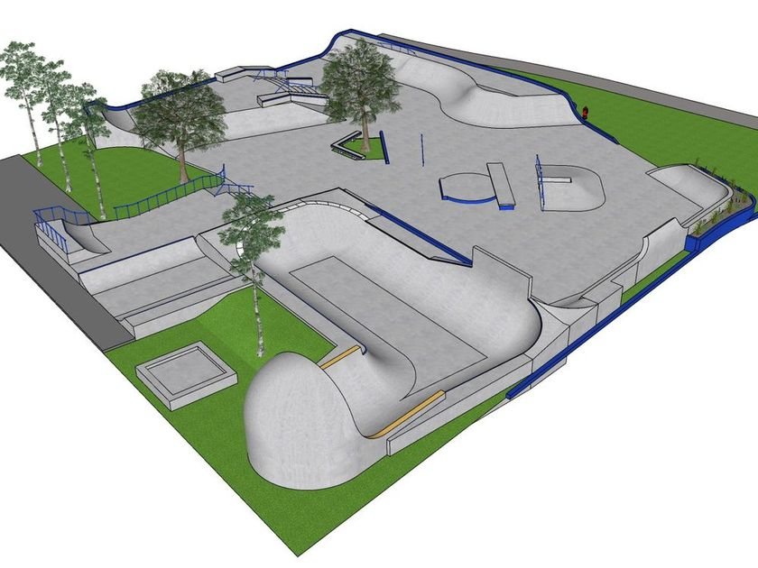 Once completed, the skatepark will sit next to the Pointe-Claire Aquatic Centre.