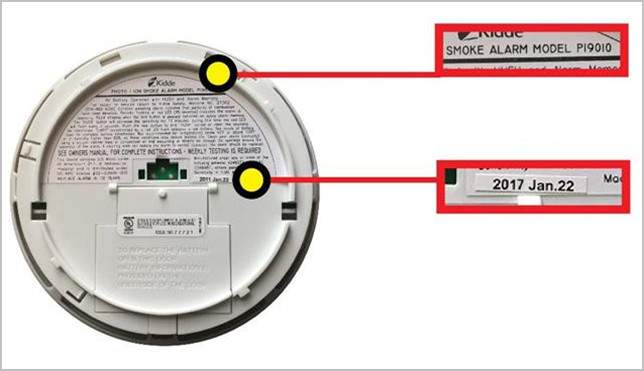 How to tell if a Kidde smoke alarm is being recalled.