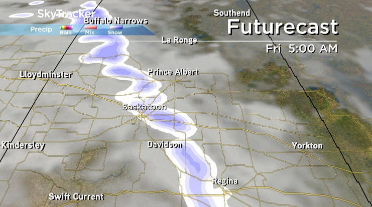 Some snow is possible on Friday as the next system swings in.