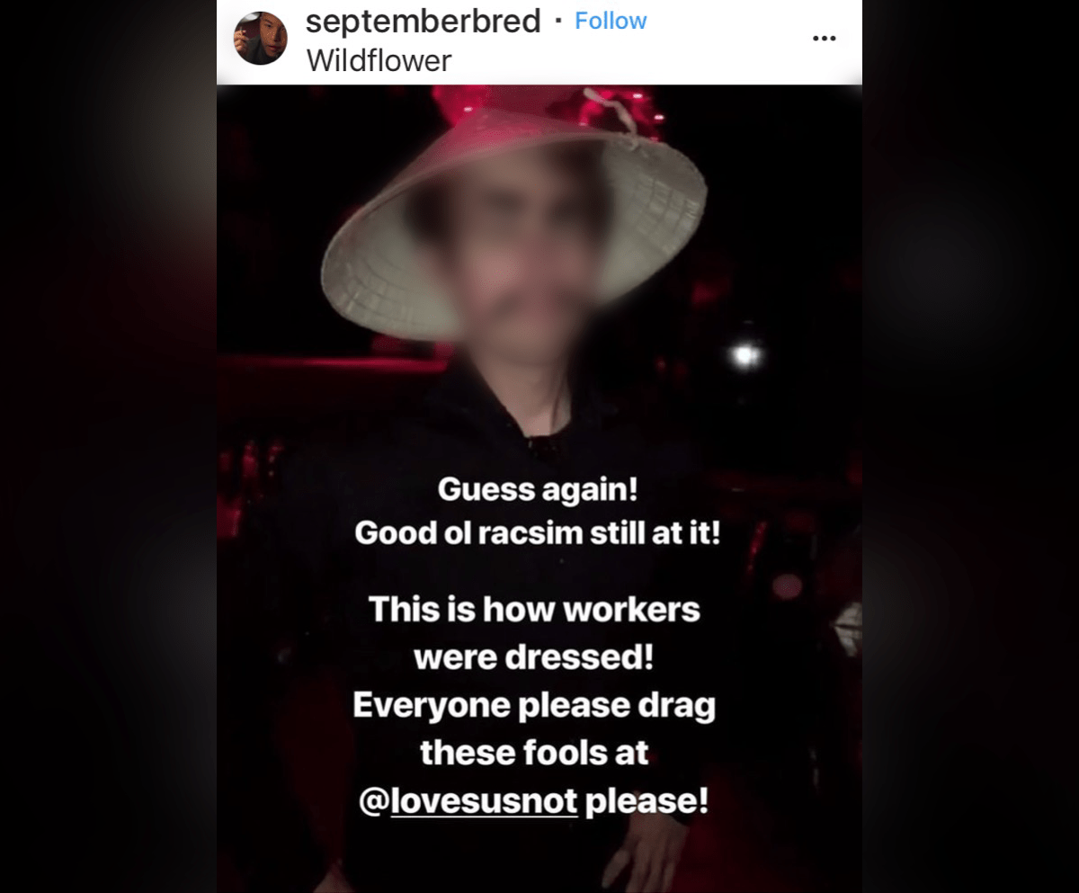 This photograph has been widely circulated on social media, following a themed party at a Toronto nightclub. 