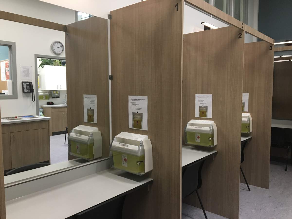 Judges from Alberta's top court have reserved a decision on a request to stop a provincial policy that personal identification be shown to get into supervised consumption sites.