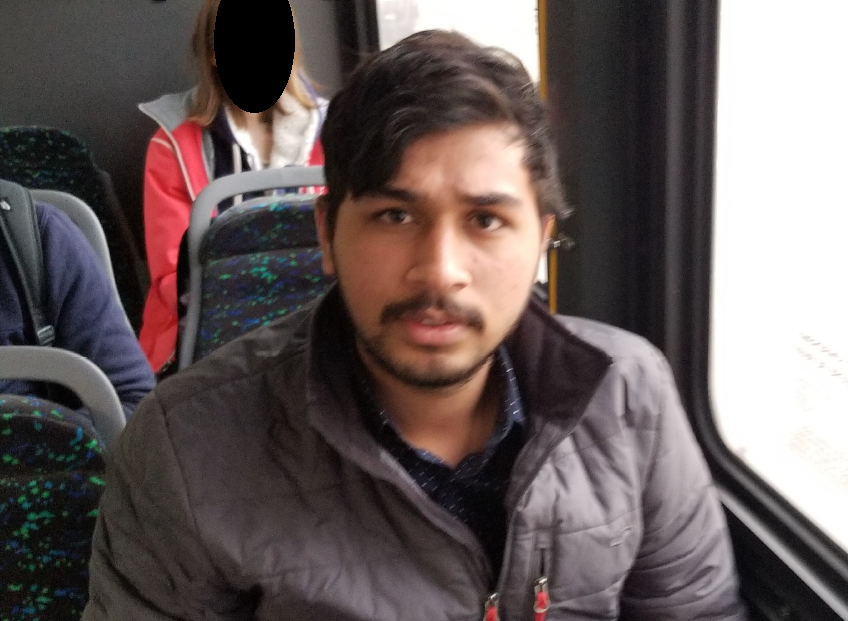 Police are looking for this man in connection with a pair of alleged sexual assaults on the Abbotsford campus of the University of the Fraser Valley.