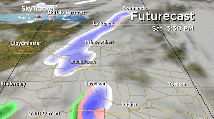 There’s a chance of a few flurries dipping through the area over the weekend.