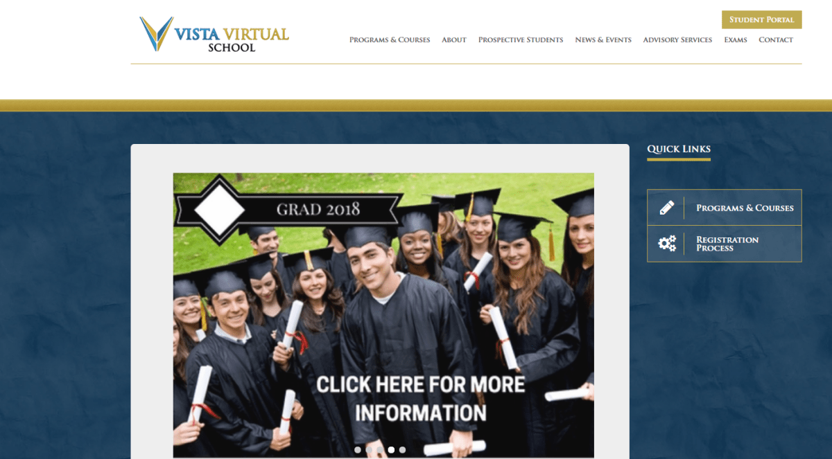 The Vista Virtual School will begin offering classes to adults on May 1. 