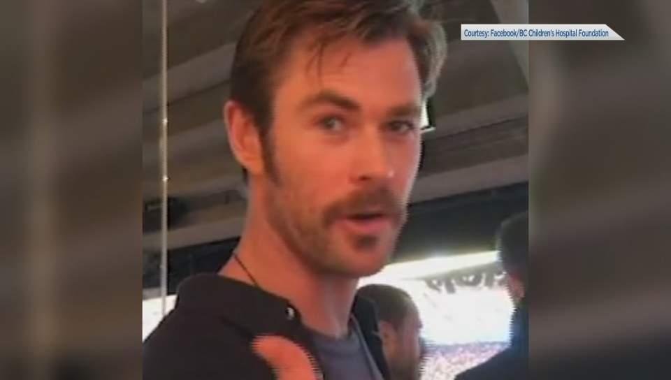Chris Hemsworth supports B.C. Children’s Hospital and delights volunteers - image