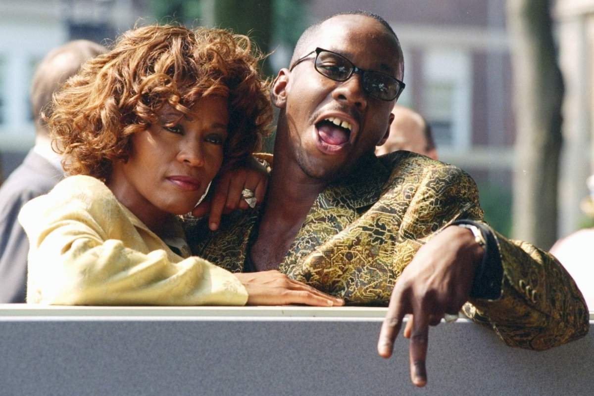 Whitney Houston and Bobby Brown at ceremonies in East Orange, N.J., where the Franklin School was renamed the Whitney E. Houston Academy of Creative and Performing Arts.