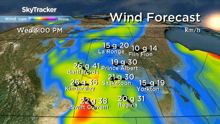 Winds will pick up on Wednesday, helping to mix out the pollution in Saskatoon.