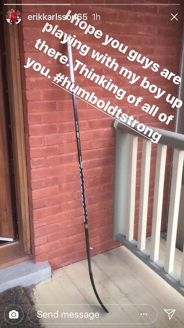 Senators captain Karlsson offers touching tribute to victims of Broncos crash - image
