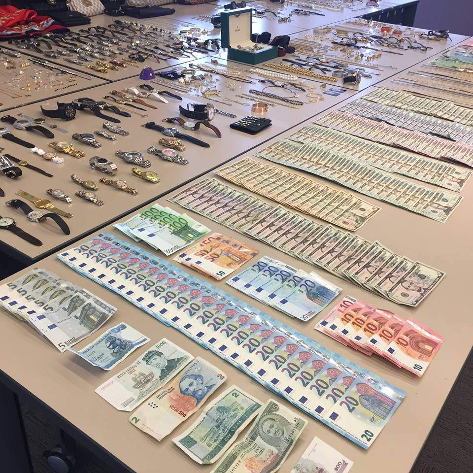 Halton Police display property recovered during Project Estruendo.