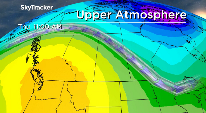 A big upper ridge building in keeps us in the heat for the rest of the week.