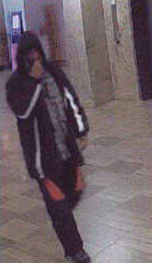 Photo released by Police last week in an attempt to identify the male suspect.