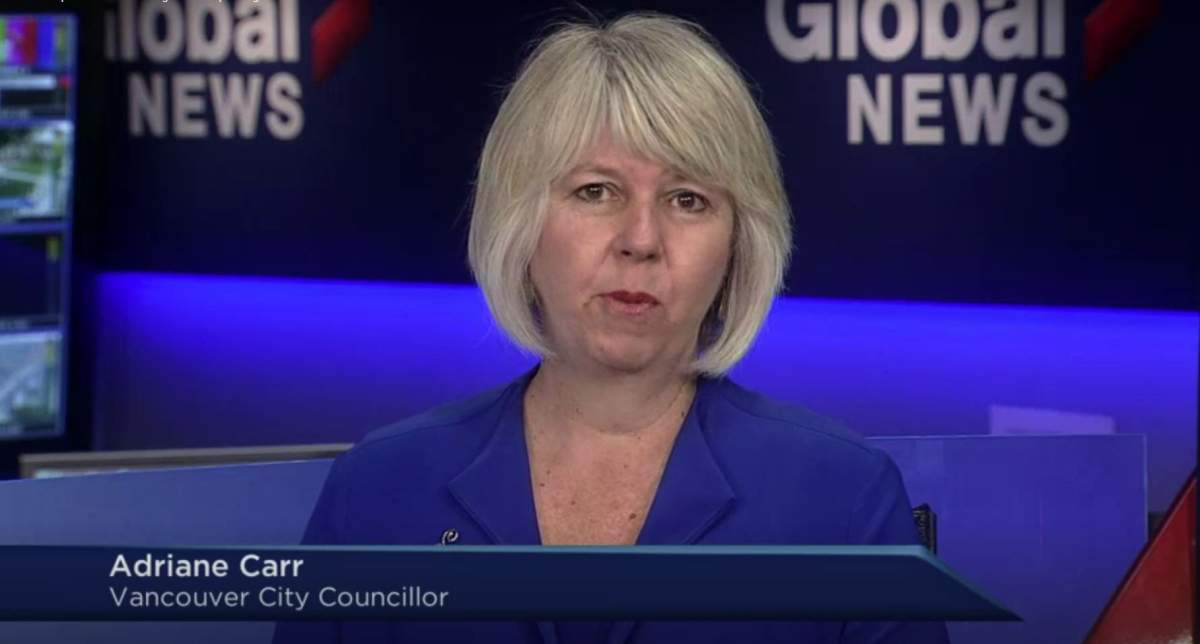 Green Coun. Adriane Carr is the top pick for Mayor of Vancouver in an early election poll.