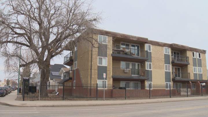 Saskatoon firefighters arrived at the building to find heavy smoke and flame coming from an apartment.