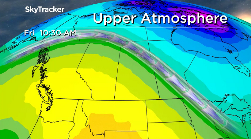 Big upper ridge builds in the heat for the rest of the week.