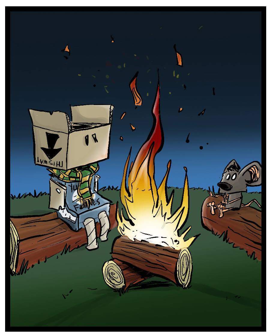 Box Boy, by Edmonton artist Tayson Martindale.