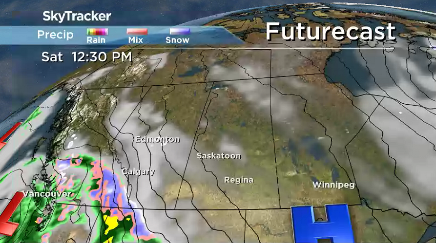 Clouds will roll in on Saturday as the high that brought in clear skies slides aside.