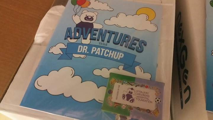 Since December, the Stollery Women's Network has given out over 1,700 comfort items, like this colouring book, to children waiting in the Stollery Children's Hospital.