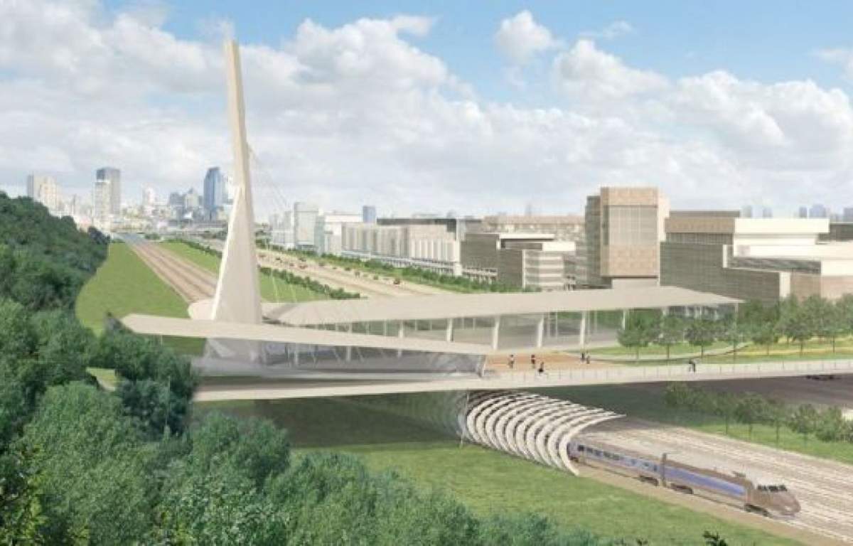 A pedestrian walkway over Highway 20 will connect several Montreal boroughs.