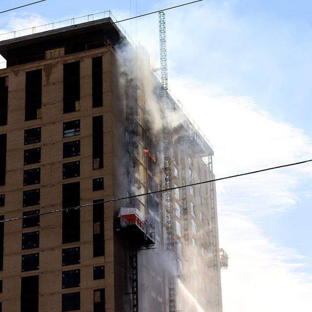 A multi-level fire that broke out Monday in a high-rise currently under construction in Little Italy was "accidental" and caused $10 million in damages, Ottawa fire officials say.