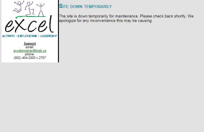 Registration for the Halifax Regional Centre for Education's Excel program was shut down because of what the organization called a "privacy breach" on April 23, 2018.