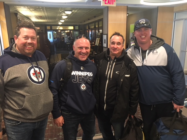 A group of fans from the Morris area came together to buy box tickets for Sunday night’s game. They left Morris at 7 a.m.