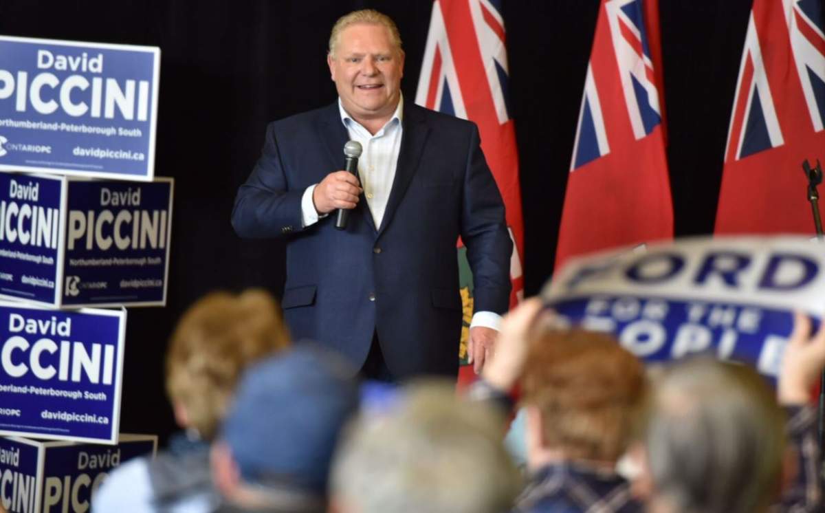 Doug Ford made a campaign stop in Cobourg on Wednesday afternoon.