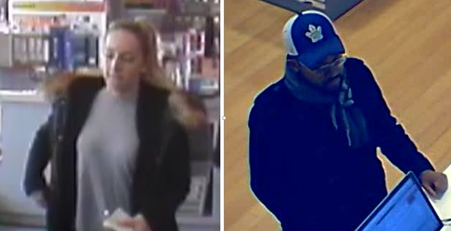 Two more photos released by Kingston Police of the two suspects in the shopping-spree credit card fraud case.