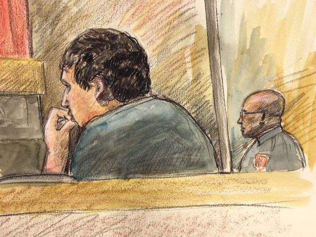 Courtroom sketch of Gabriel Klein.
