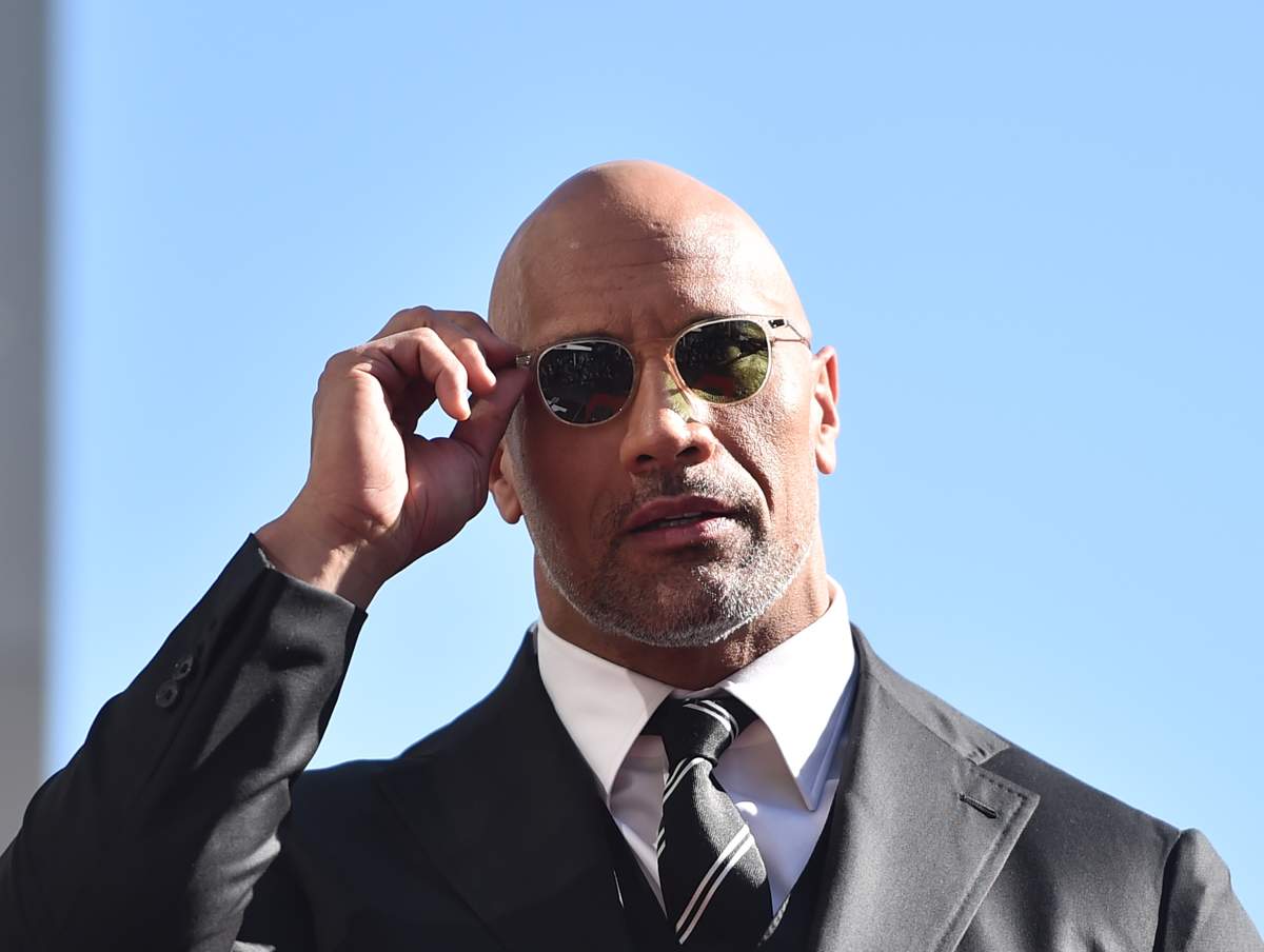 Actor Dwayne Johnson attends a ceremony honouring him with the 2,624th star on the Hollywood Walk of Fame on Dec. 13, 2017 in Hollywood, California. 
