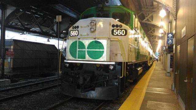 A GO Transit train is seen in a file photo.