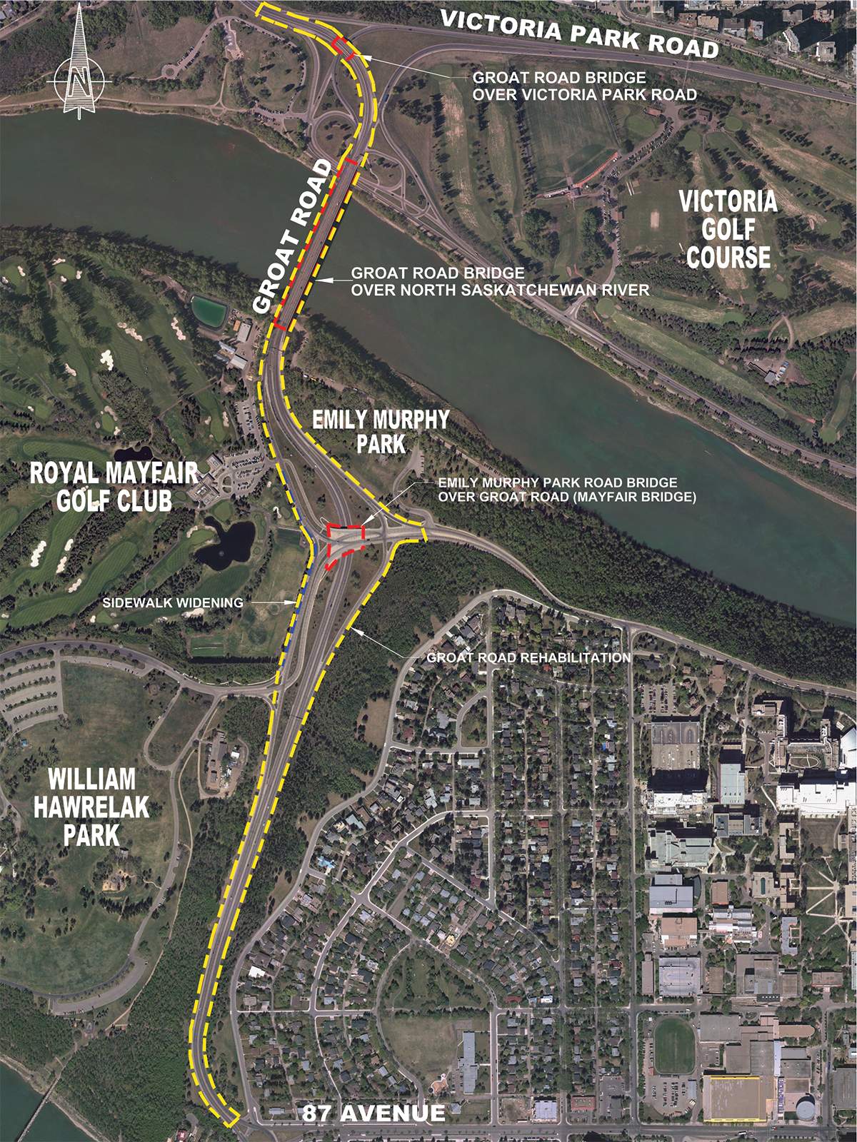 Groat Road Bridge construction work to begin Monday - image