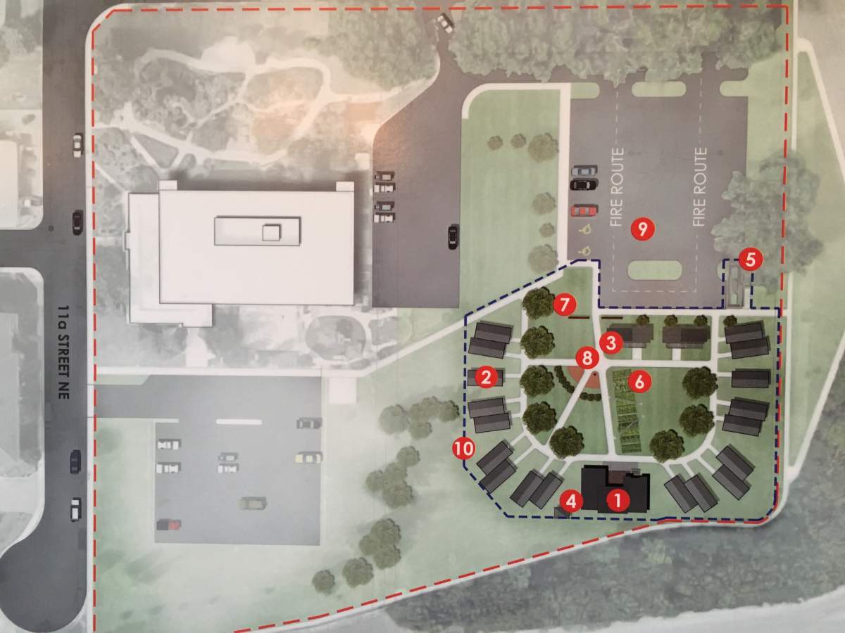 The proposed redevelopment of a field off of 12 Street and Memorial Dr. N.E..