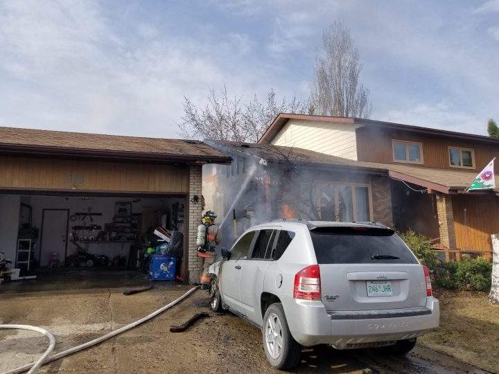 Two homes and a car received 'significant damage' following a fire on Sunday in Keeley Crescent. 