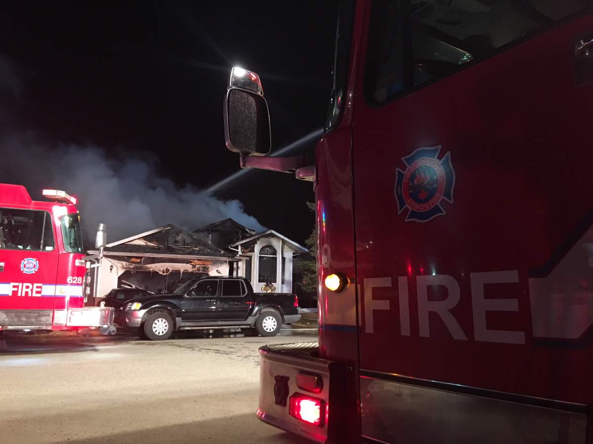 A home at 4028 22 Ave. in southeast Edmonton’s Mill Woods area was gutted by fire early Thursday morning. April 19, 2018.