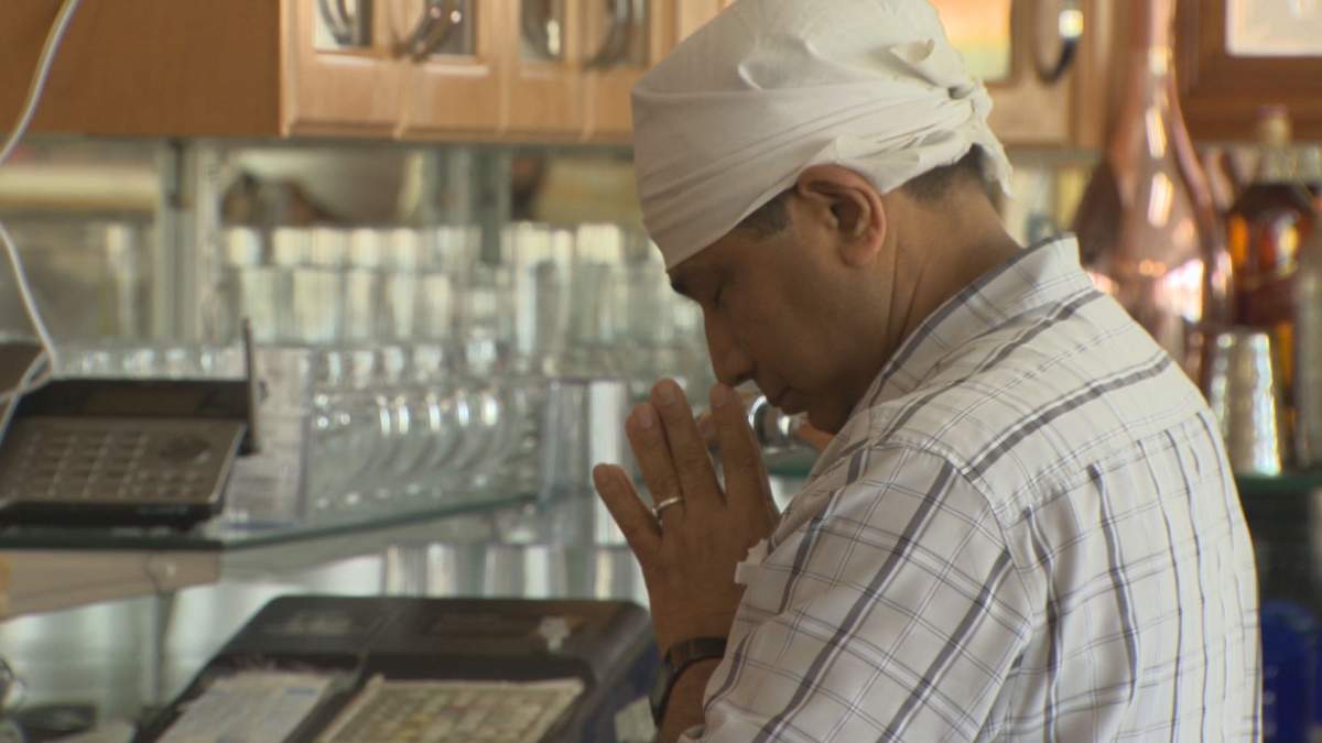 Every day, a pray and an offering is made.