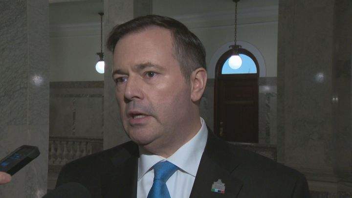Alberta UCP leader Jason Kenney speaks at the Alberta legislature Monday, April 9, 2018.
