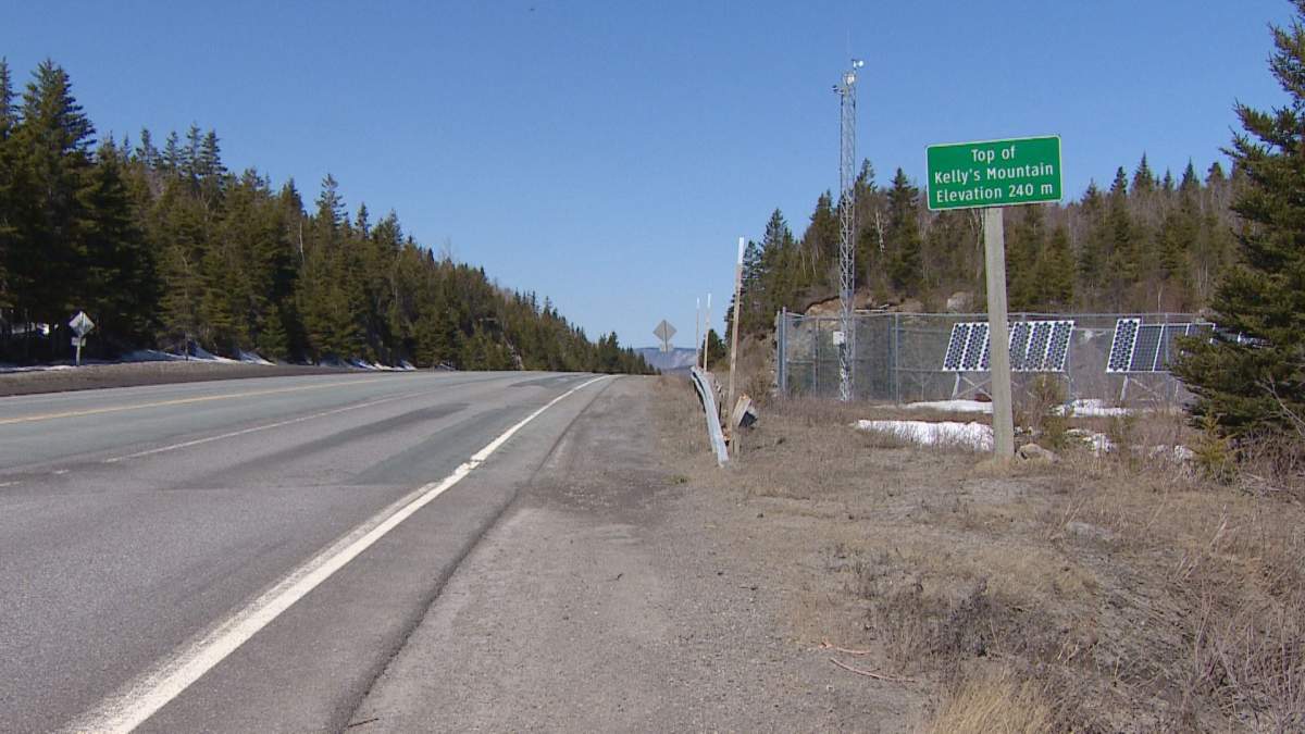 Highway 105 at the top of Kelly's Mountain, N.S., pictured on April 24, 2018.