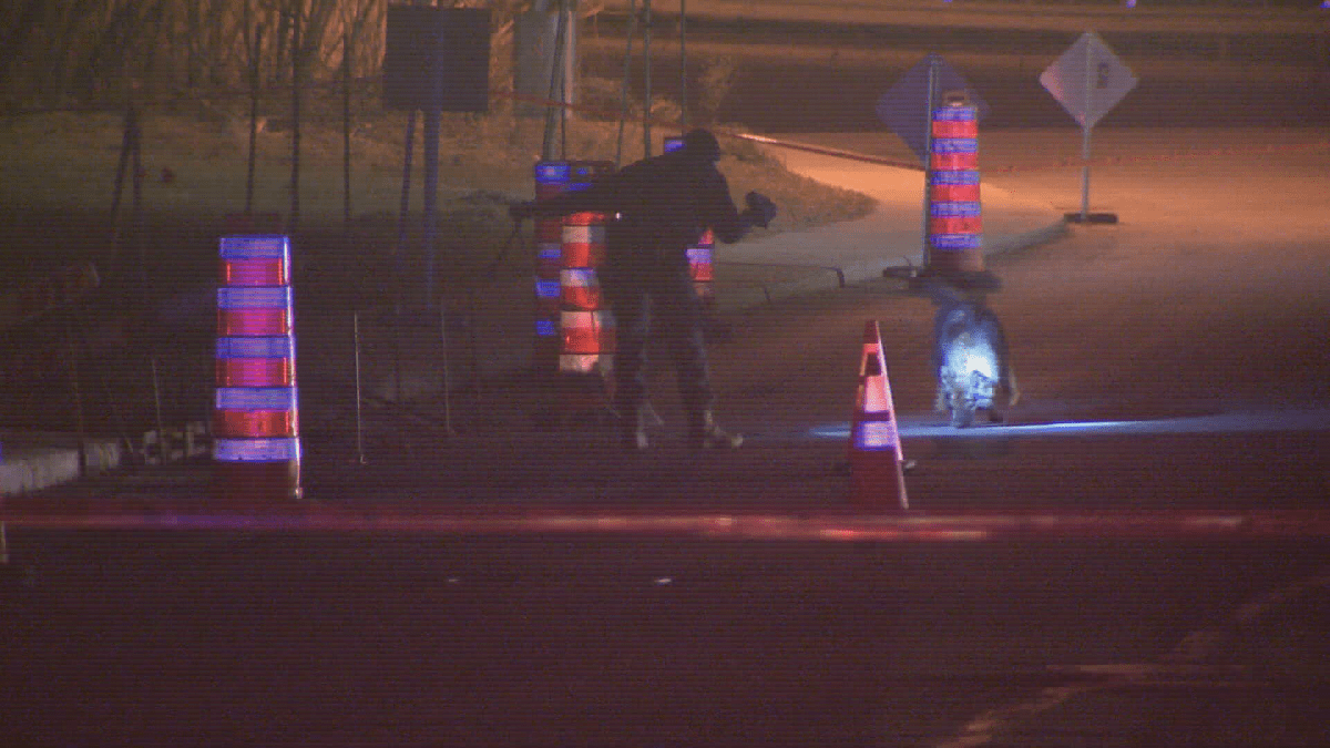 Montreal police investigated a shooting at the corner of Saint-Patrick and Clément Street early Thursday morning. April 12, 2018.