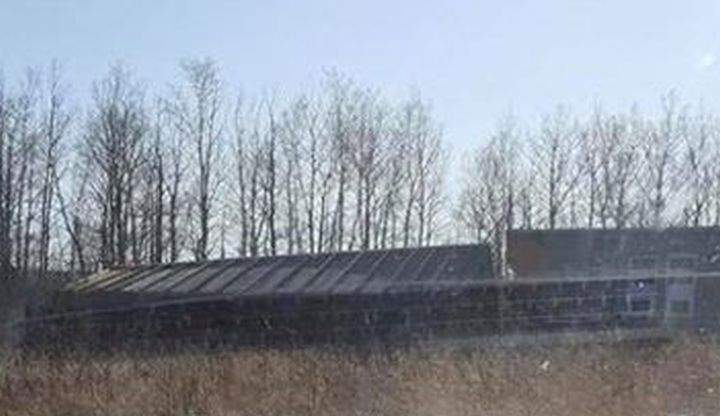 Twelve train cars derailed near Mayerthorpe, Ata. on Friday but the RCMP said the derailment posed a low risk to the public.