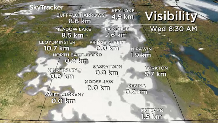 Near zero visibility is possible in thick fog Wednesday morning.