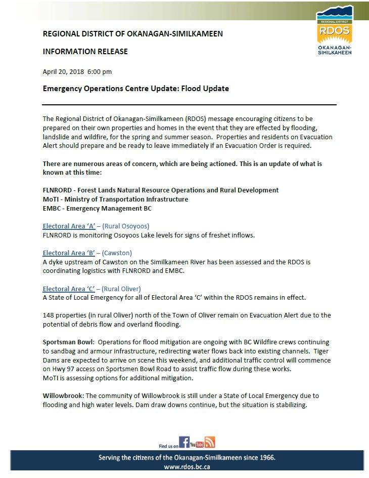 Flooding a concern in southern BC - image