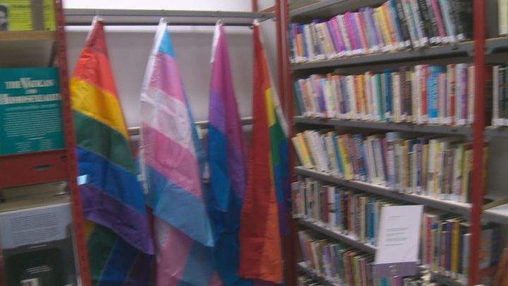 The new Pride Centre of Edmonton includes private counselling and meeting rooms, a kitchen and more space for the LGBTQ library.