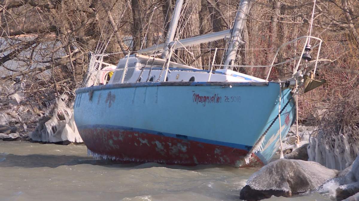 Owner of sailboat marooned on Wolfe Island pays hefty price for fuel removal - image