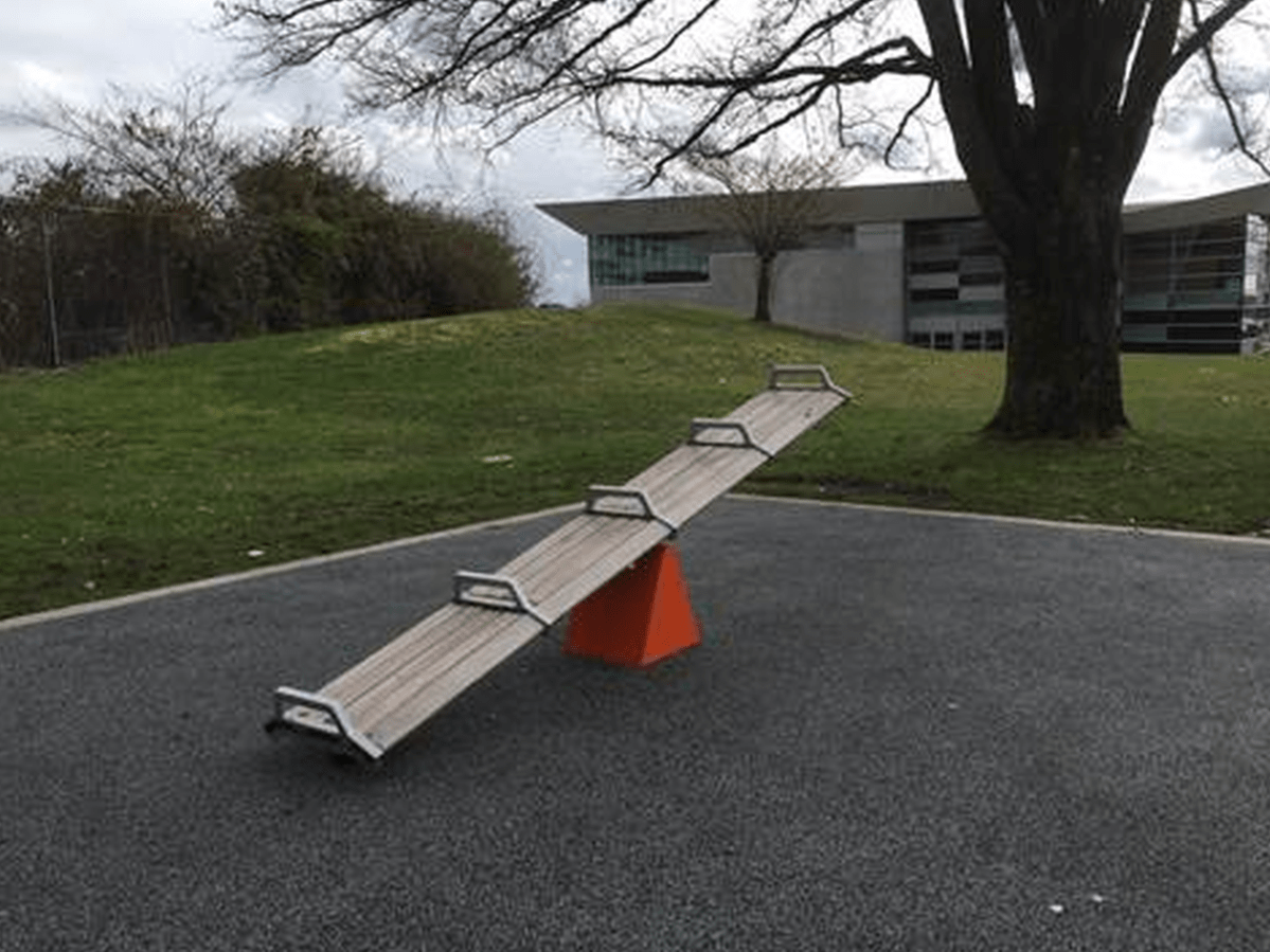 SeeSawSeat, a public art installation at Sunset Park.
