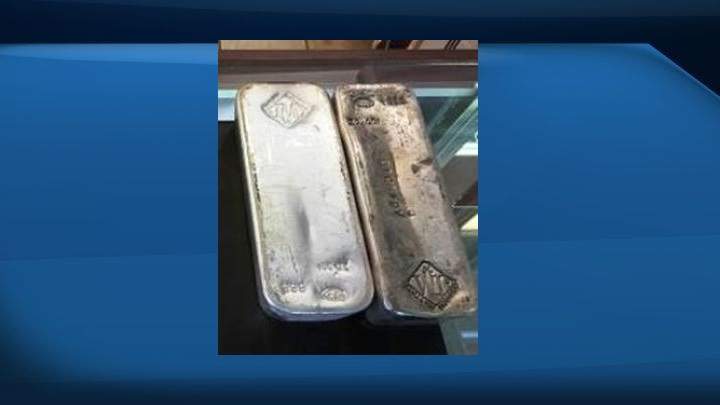 The Johnson Matthey silver bars involved in an April 11 break and enter in northeast Edmonton are similar to these, police said.