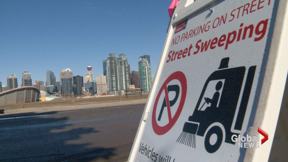 Areas where parking is restricted to allow for street sweeping will be marked by signs.