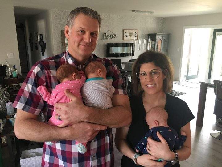 The Cameron family is happily adjusting to life as a unit of five.