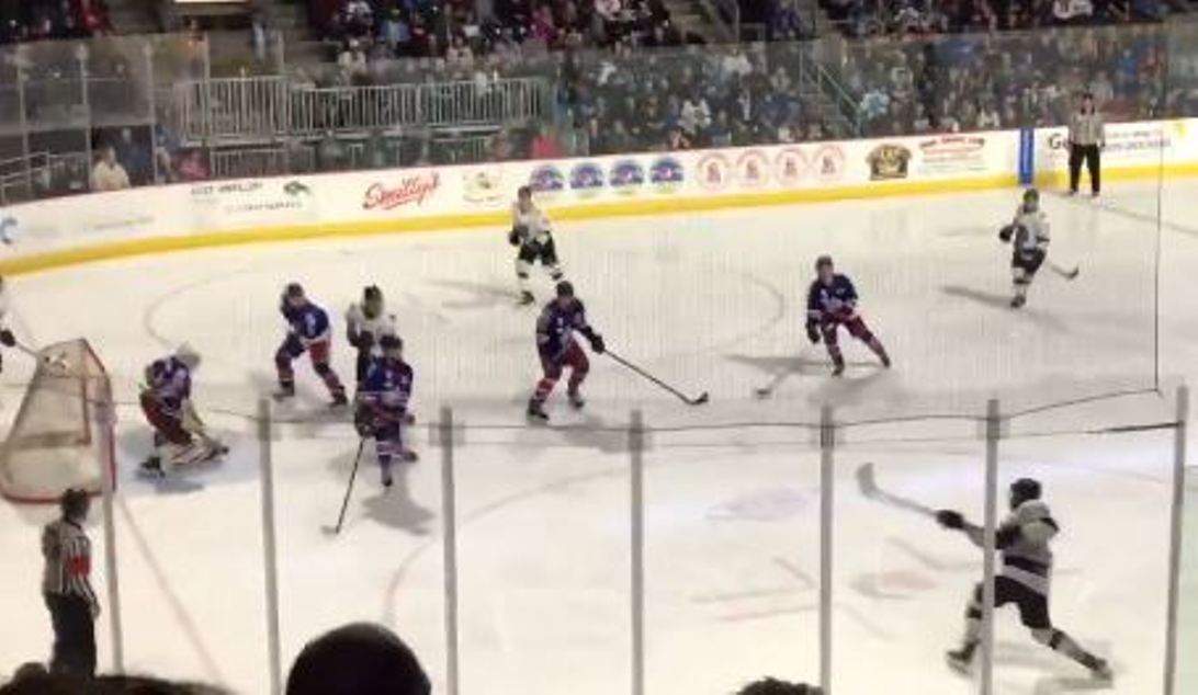 The Wenatchee Wild's Zak Galambos took two goals in their winning game Thursday night. 
