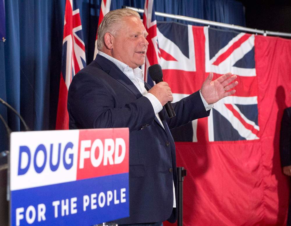 Doug Ford's Ontario PCs would win a one-seat majority is an election was held today, a simulation suggests. 